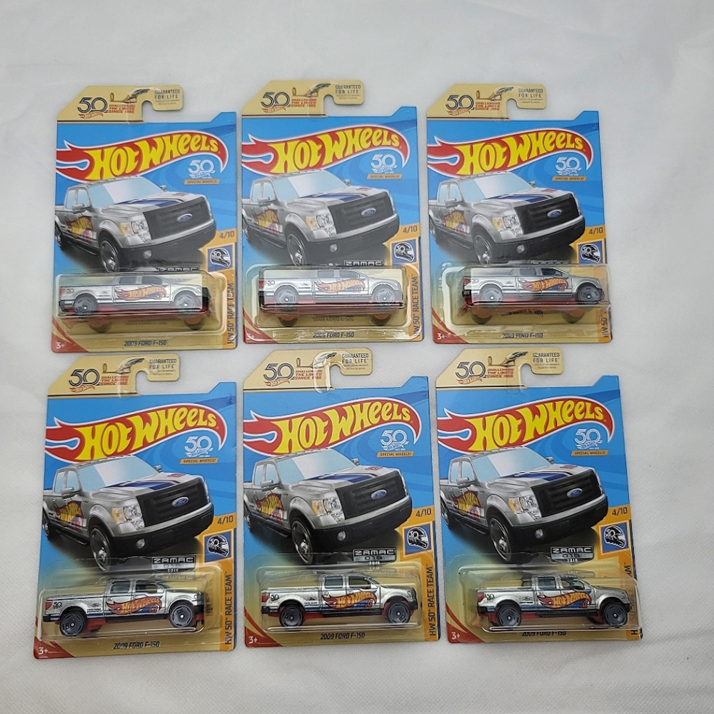 Hot Wheels 50th Anniversary 2009 Ford F-150 ZAMAC HW50 RACE TEAM